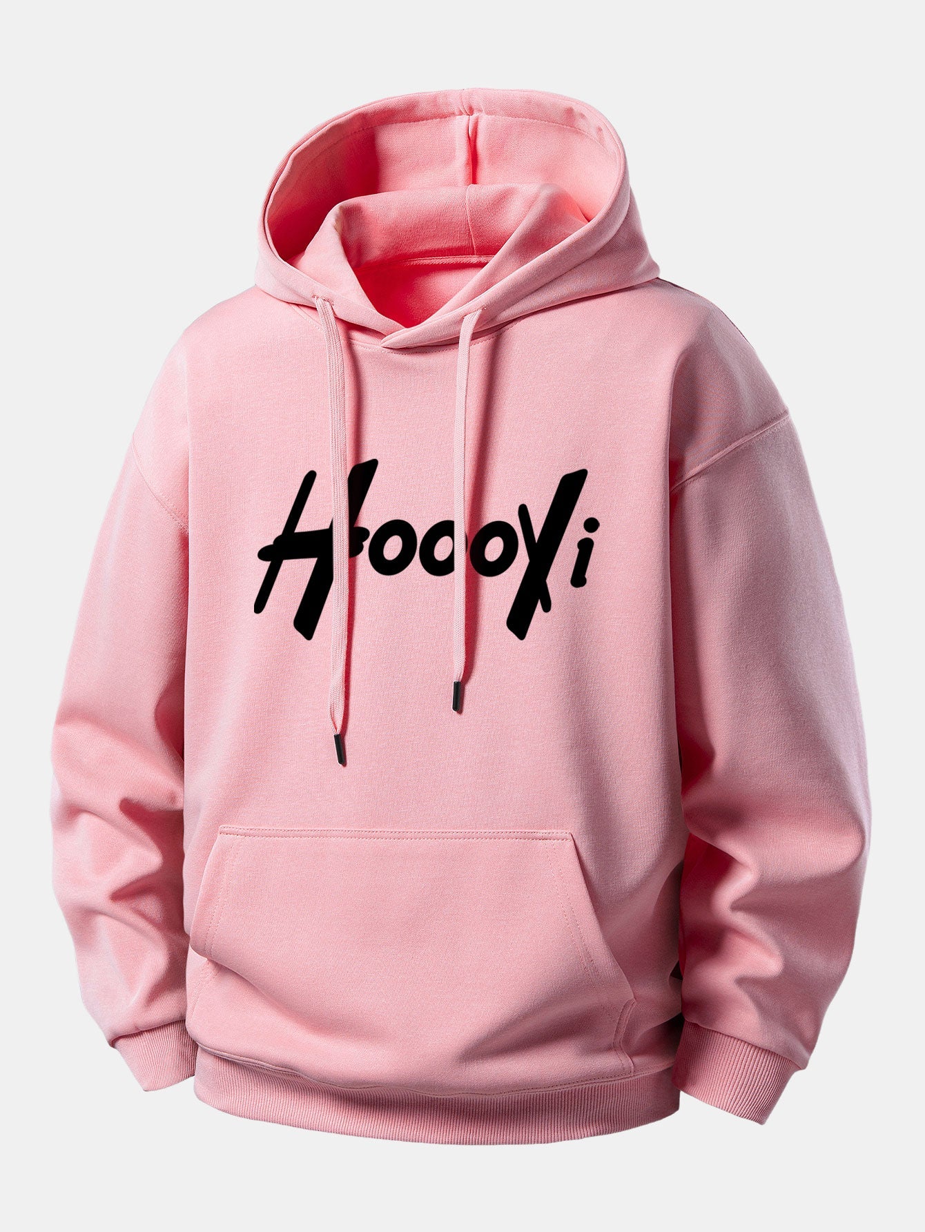 Hoooyi Print Relax Fit Hoodie