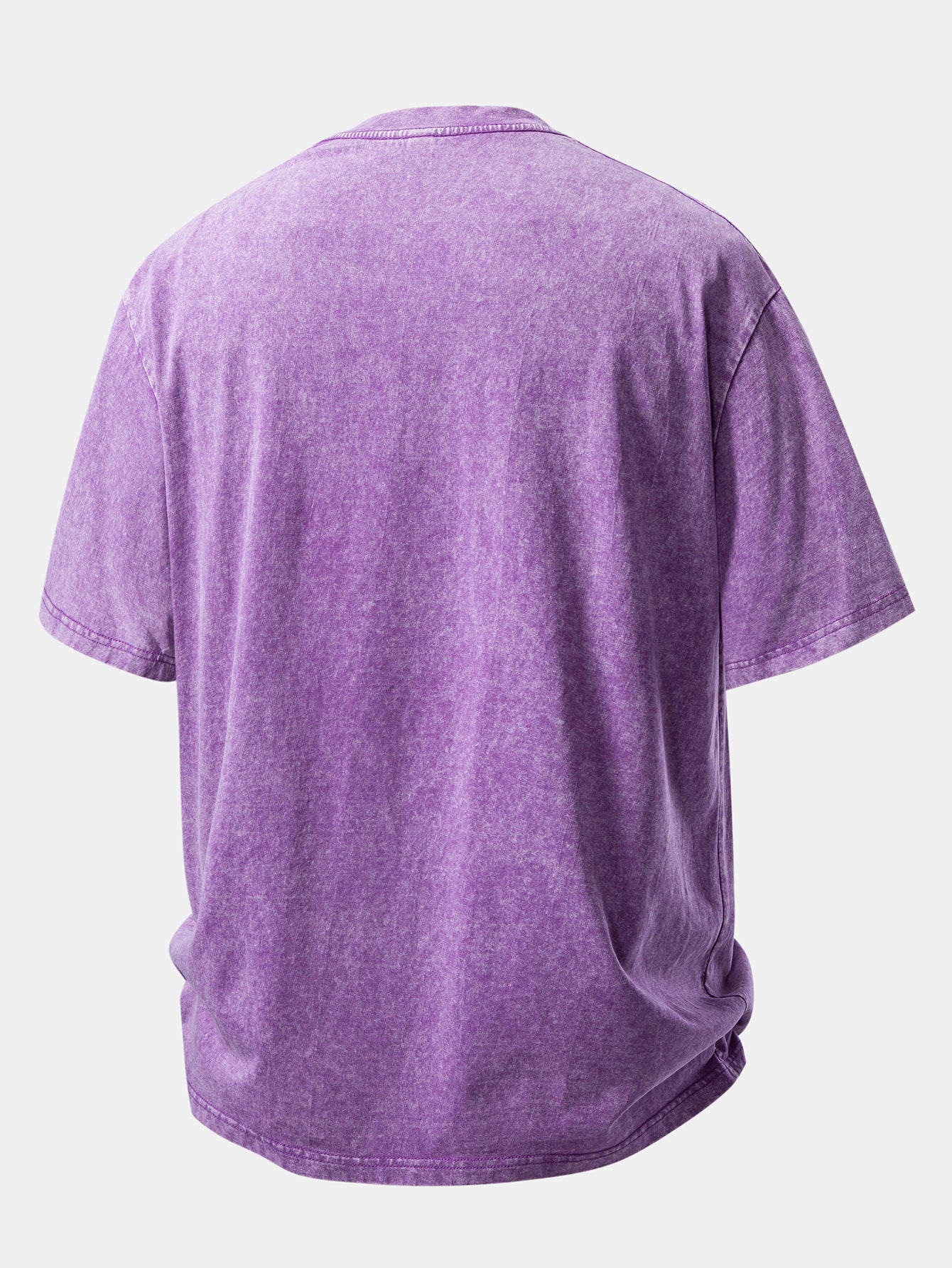 Basic Washed Distressed Drop Shoulder Oversize T-Shirt
