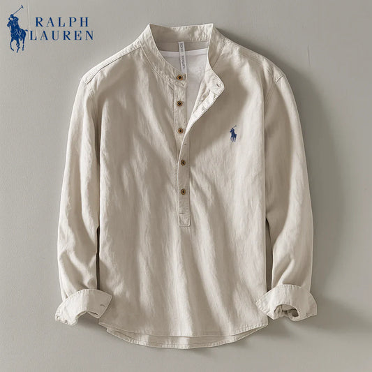 Linen Mandarin Shirt