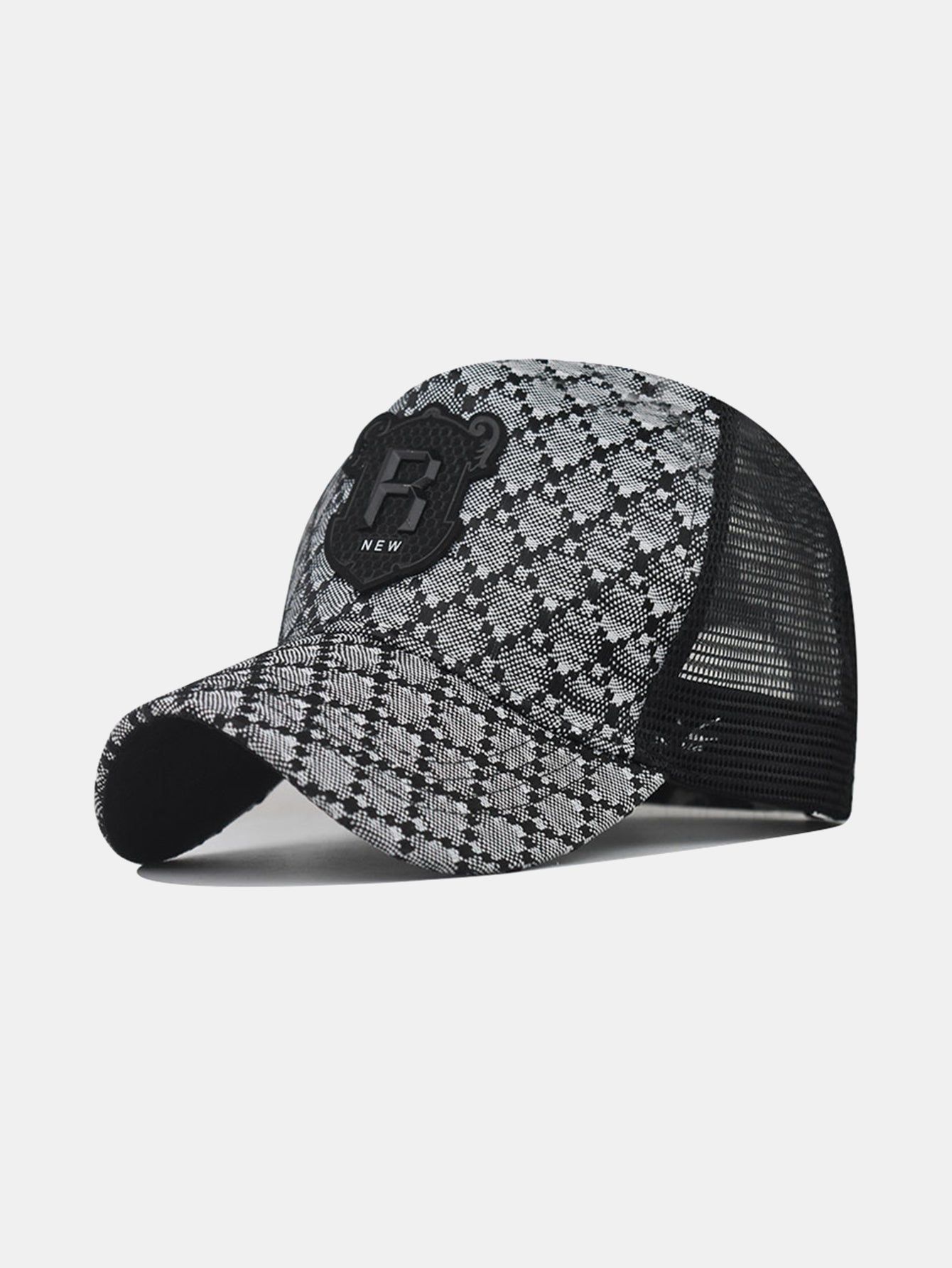 Mesh Breathable R Patch Trucker Cap