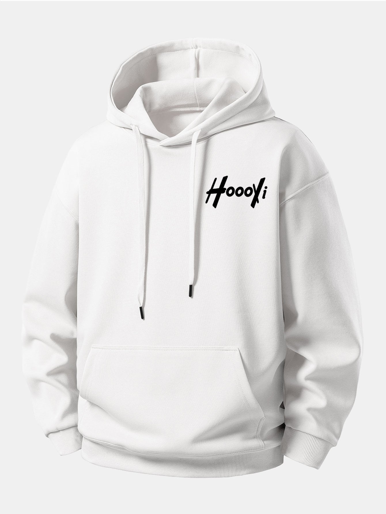 Hoooyi Print Relax Fit Hoodie