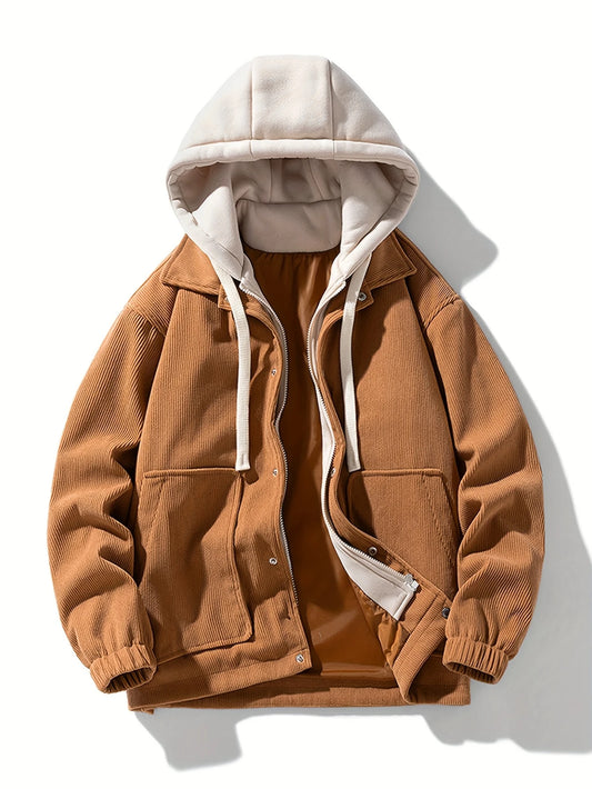 Men's Vintage Industrial Hooded Jacket