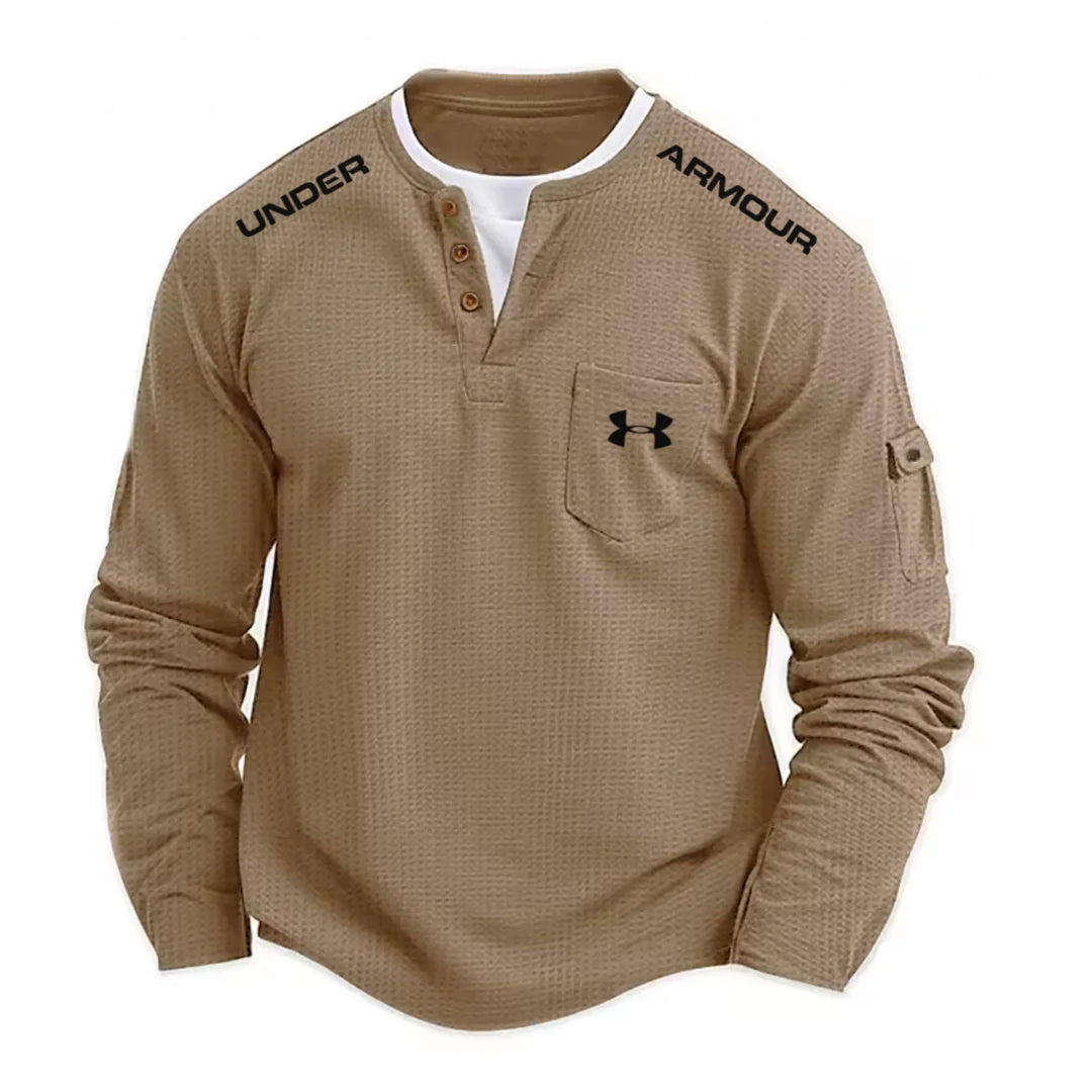 UA™ Men’s Waffle Knit Henley Shirt