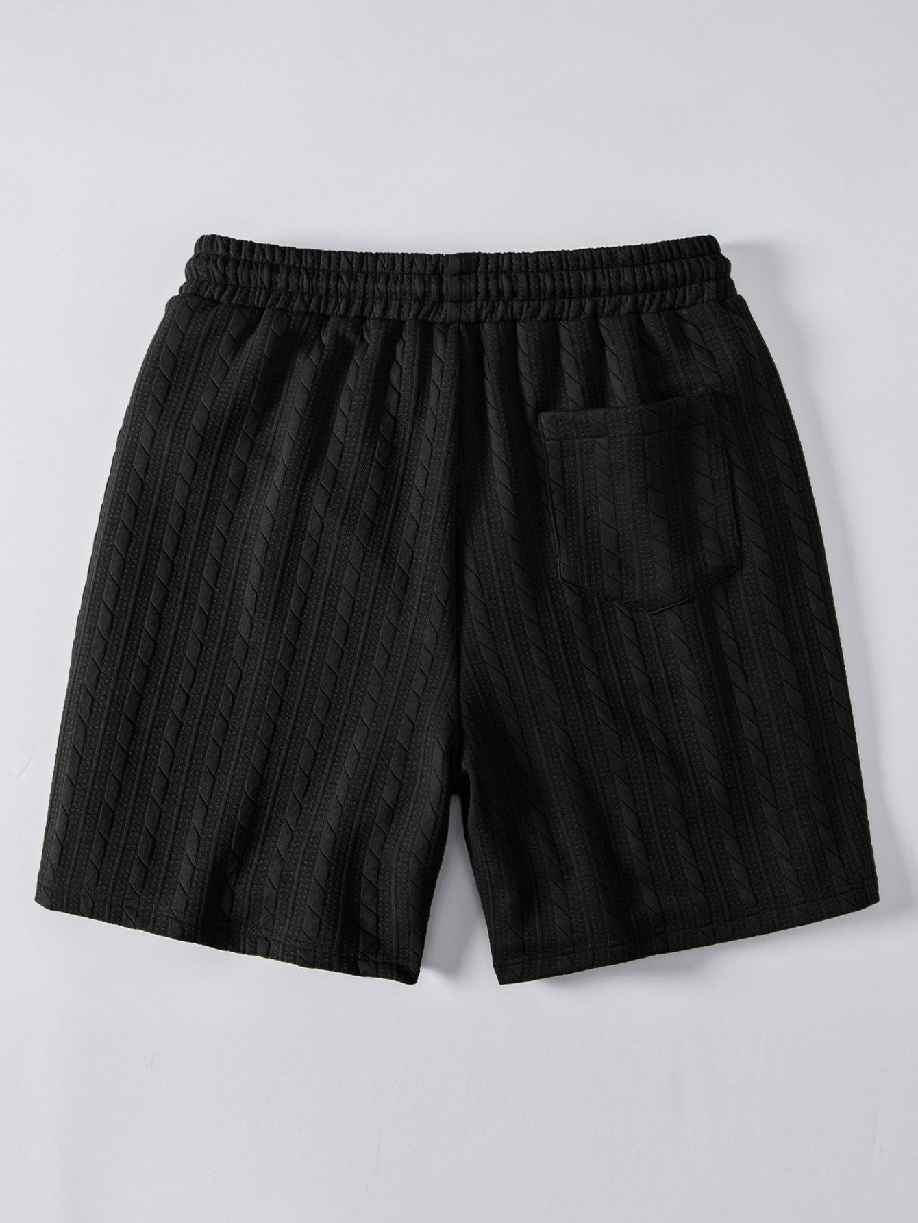 Twisted Jacquard Drawstring Shorts