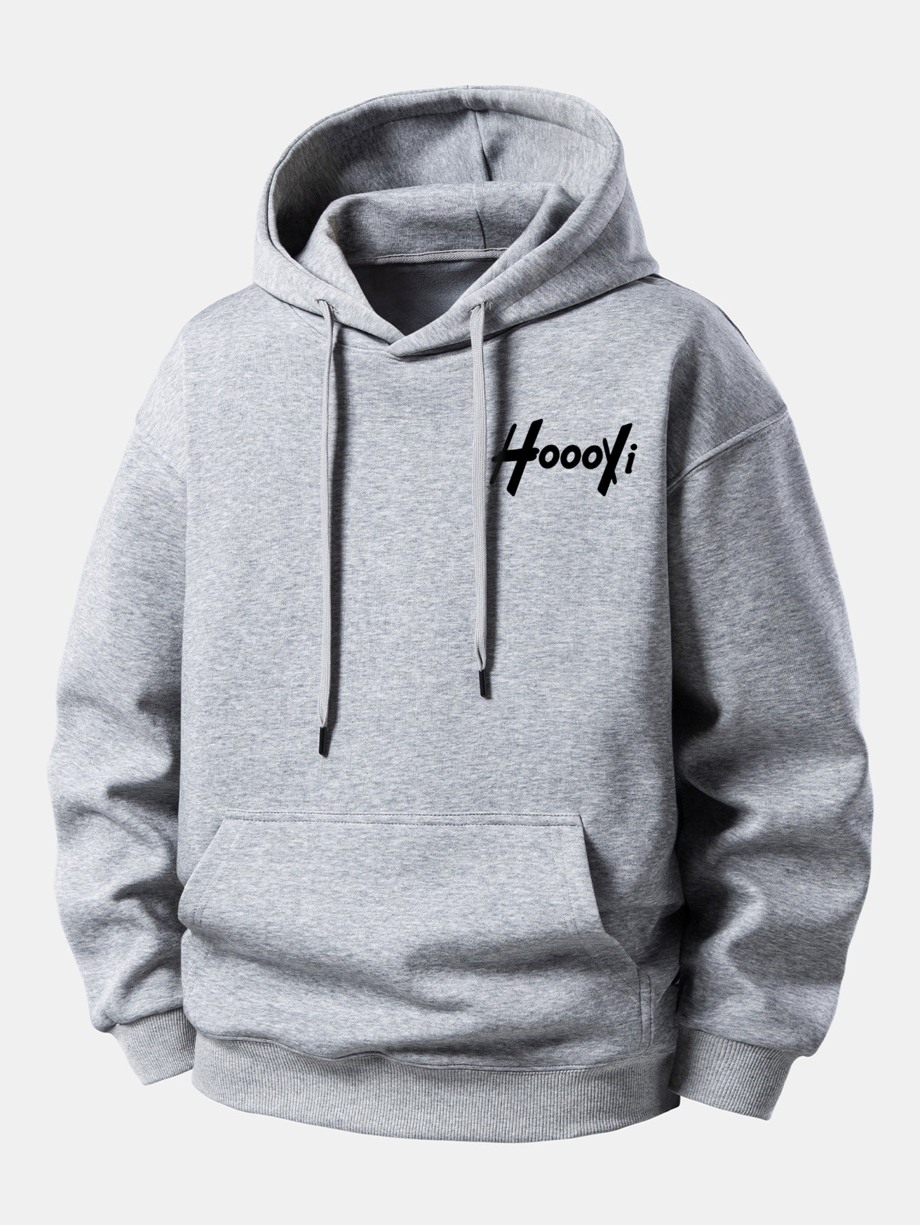 Hoooyi Print Relax Fit Hoodie