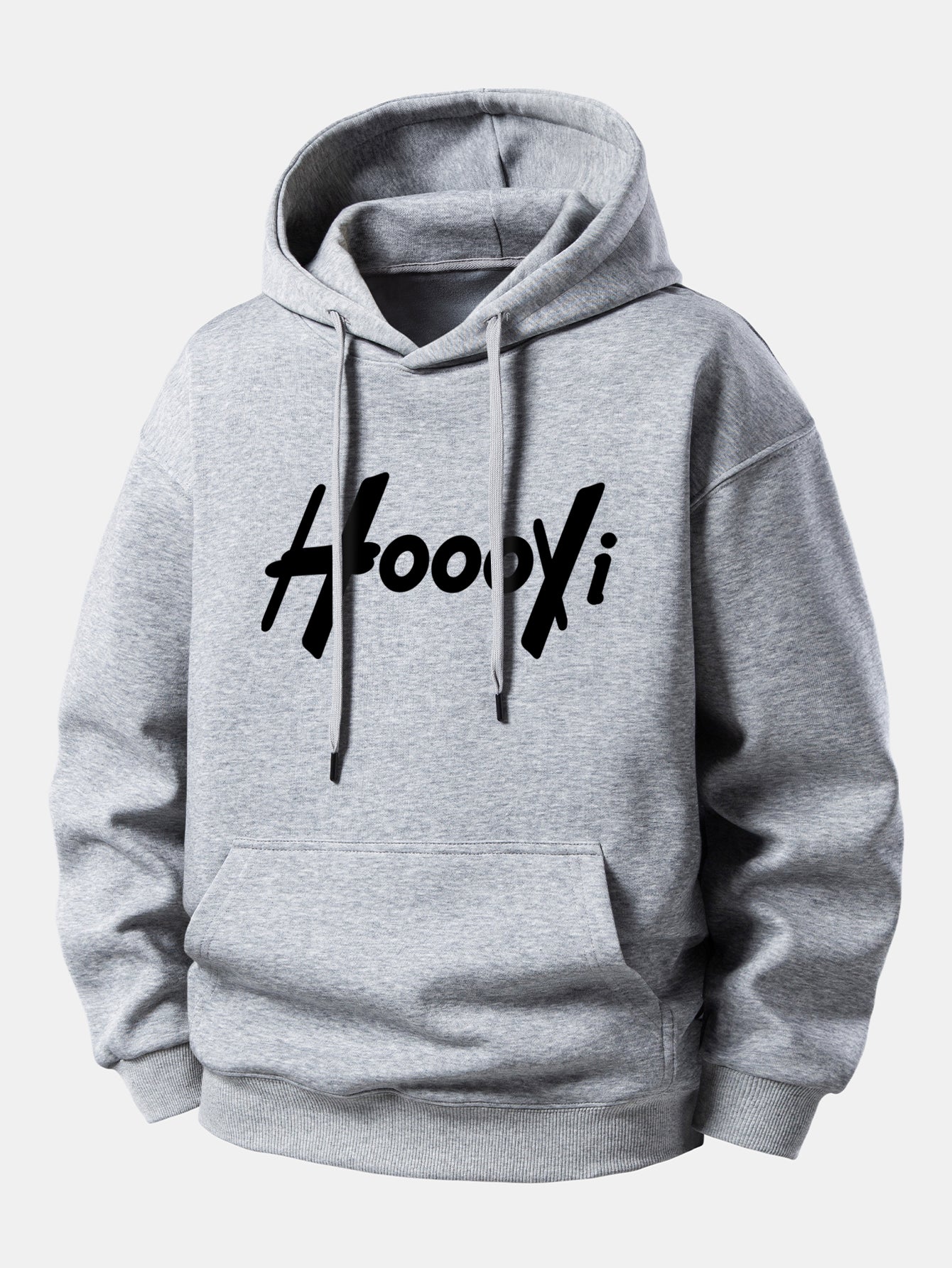 Hoooyi Print Relax Fit Hoodie