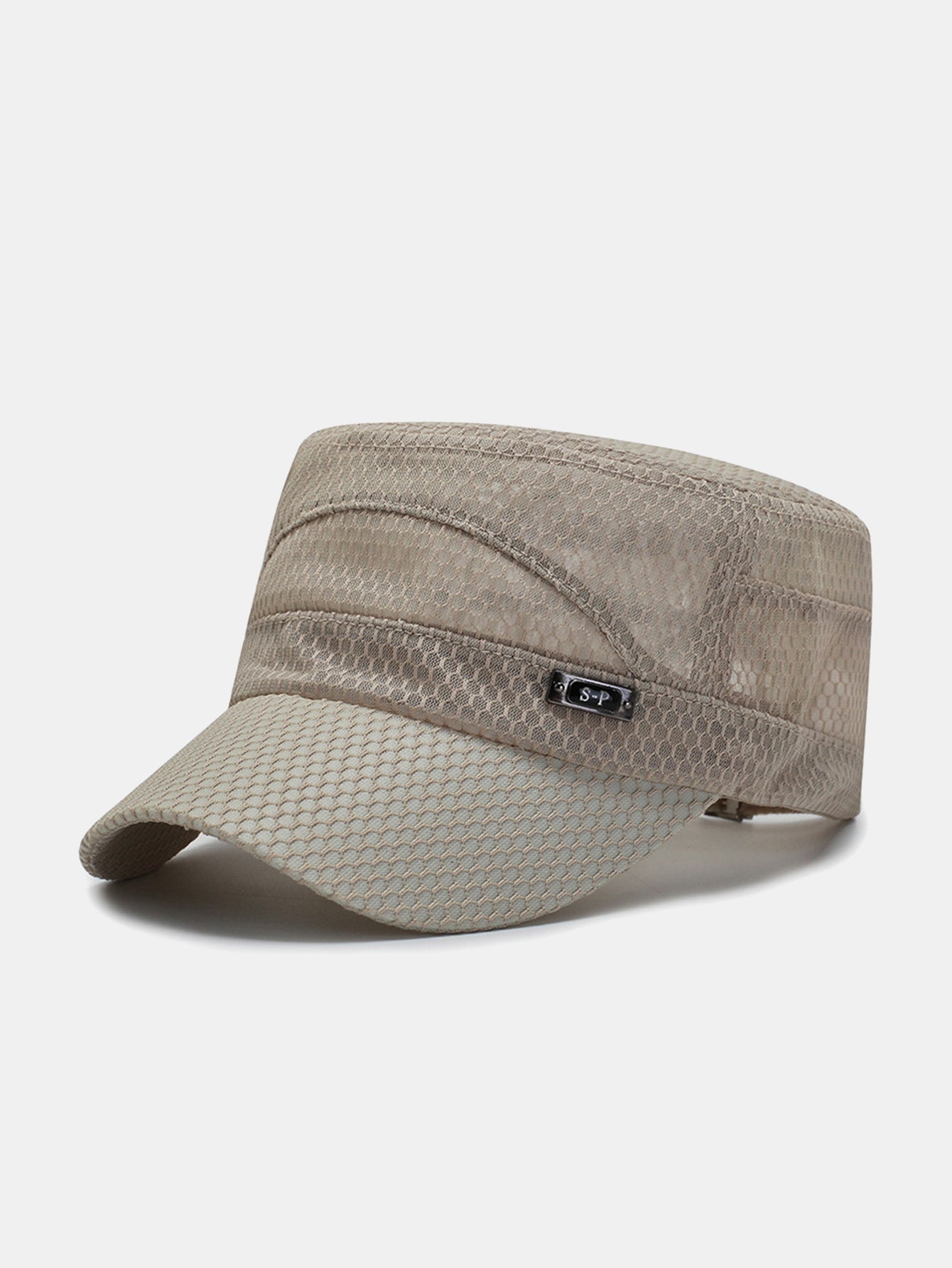 Summer Flat Cap Breathable Mesh Sun Hat For Outdoor Casual Wear