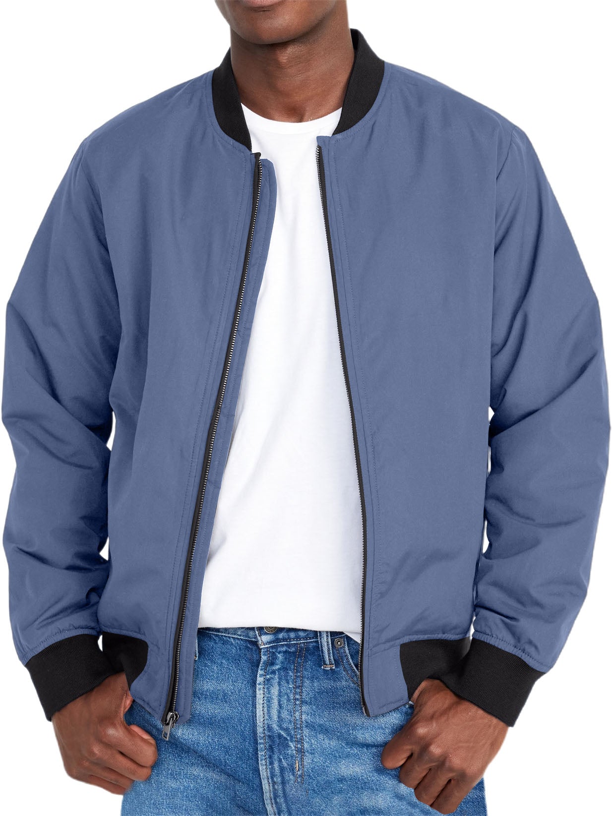 Men's Pocket Zipper Bomber Jacket