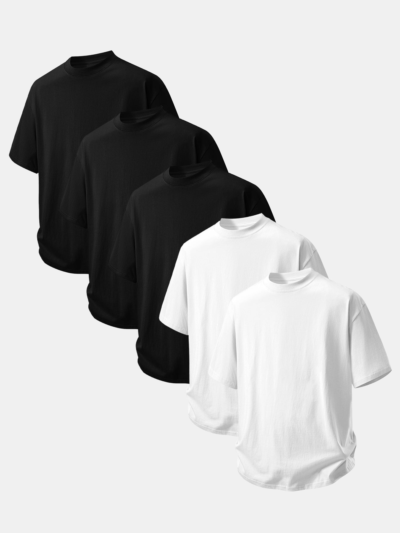 5 Pieces Relax Fit Cotton T-Shirt