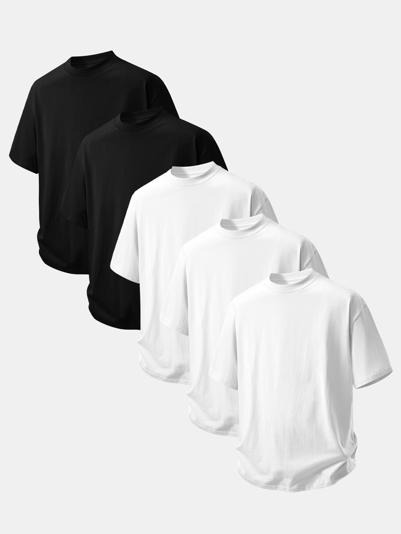 5 Pieces Relax Fit Cotton T-Shirt