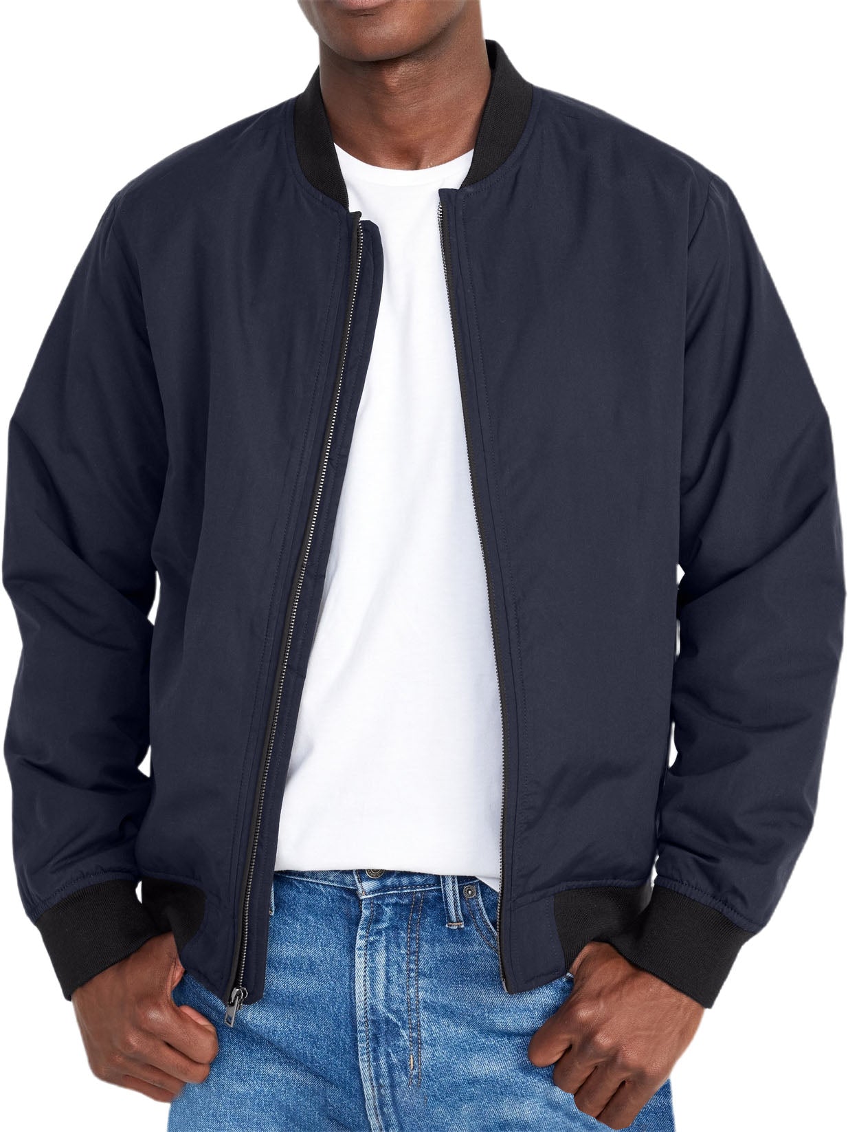 Men's Pocket Zipper Bomber Jacket