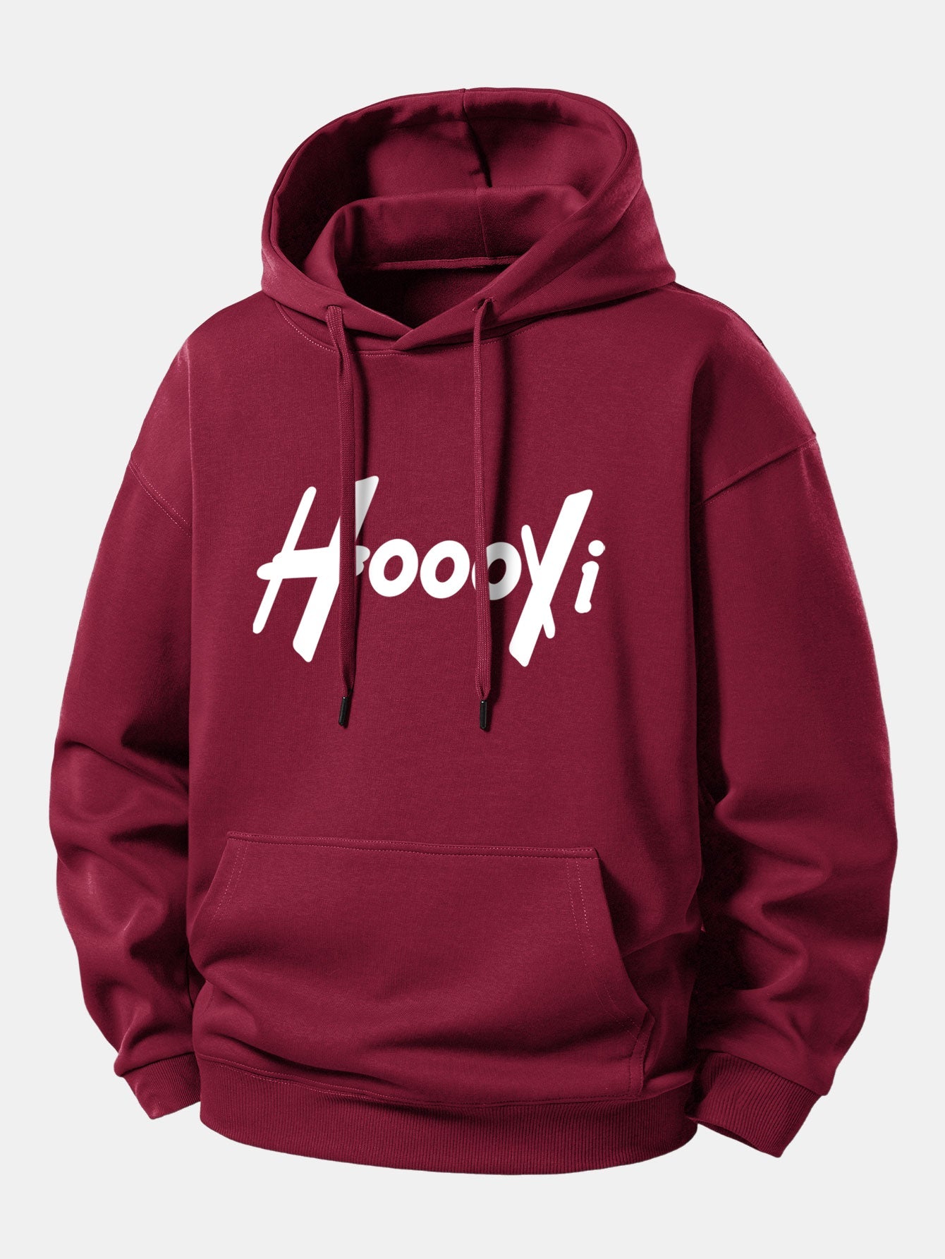 Hoooyi Print Relax Fit Hoodie