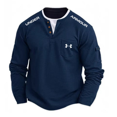 UA™ Men’s Waffle Knit Henley Shirt