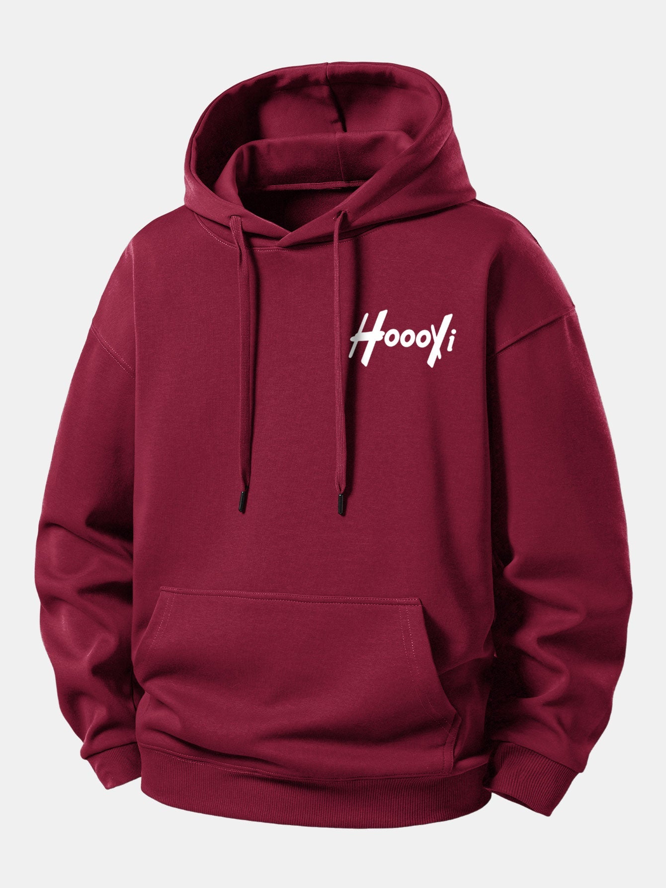 Hoooyi Print Relax Fit Hoodie