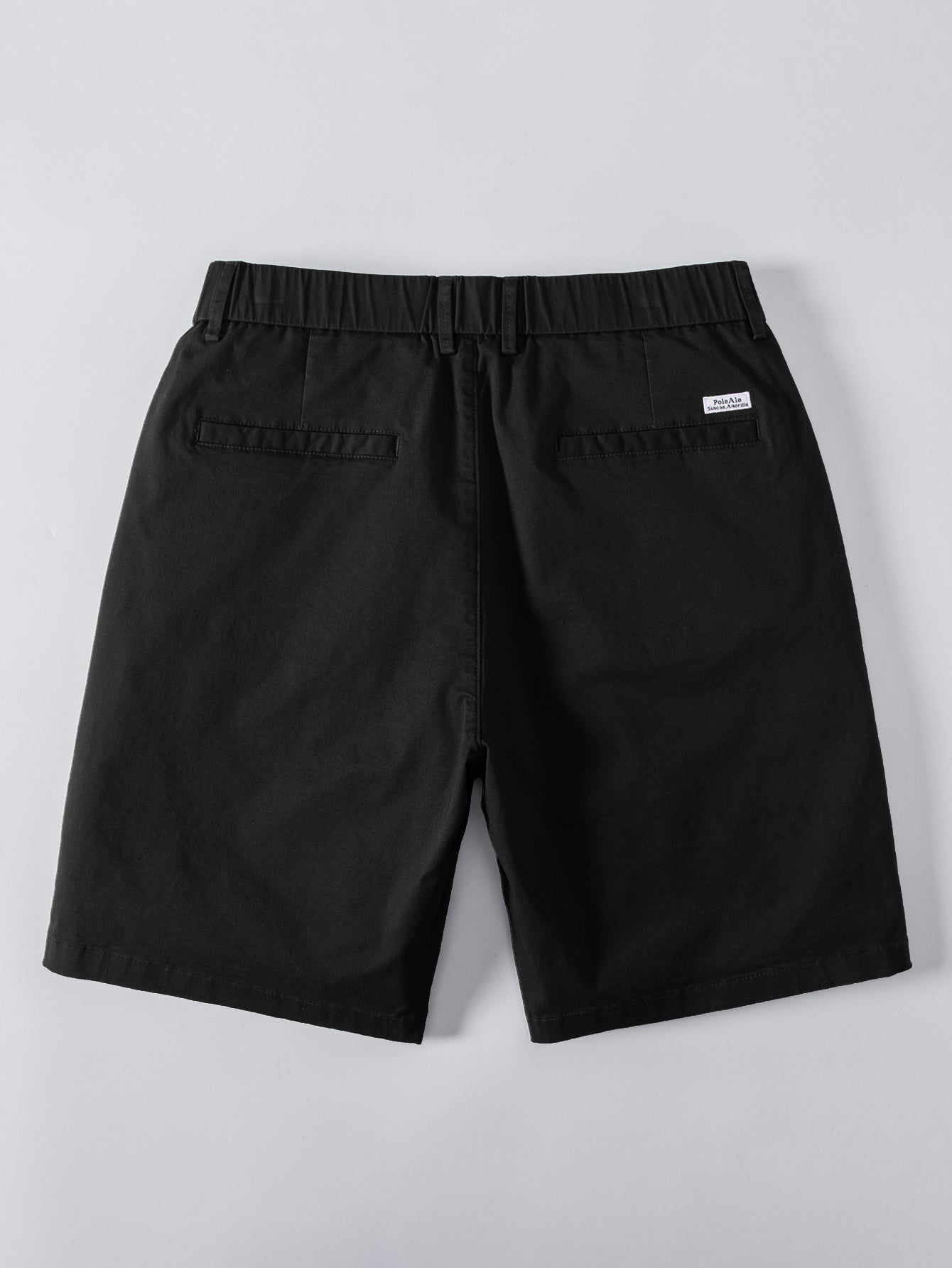 Elastic Waist Chino Shorts