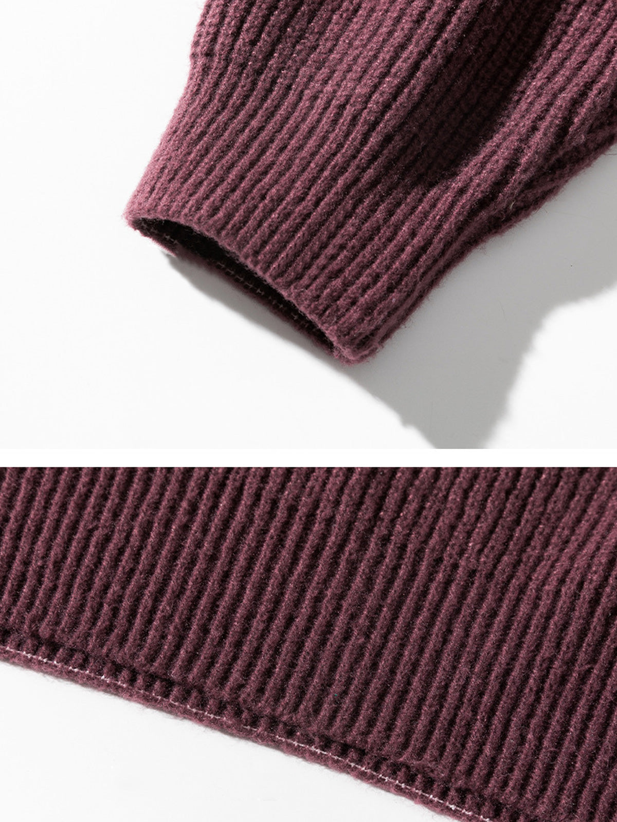 Men's Casual Round Neck Solid Color Knitted Sweater