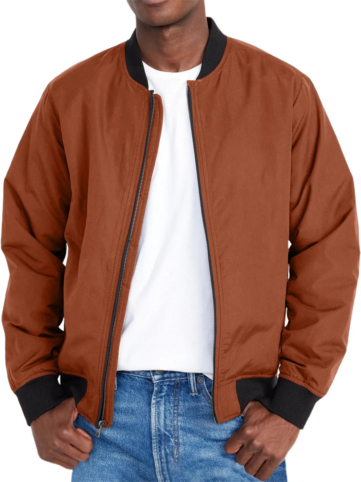Men's Pocket Zipper Bomber Jacket