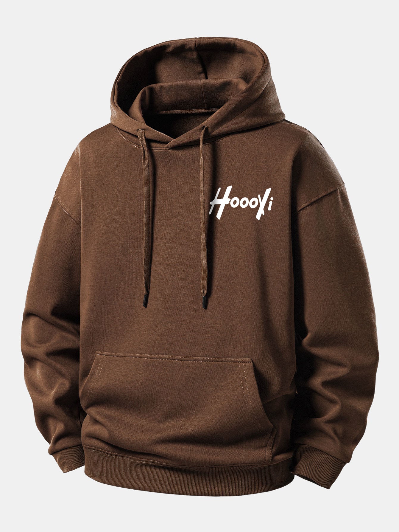 Hoooyi Print Relax Fit Hoodie
