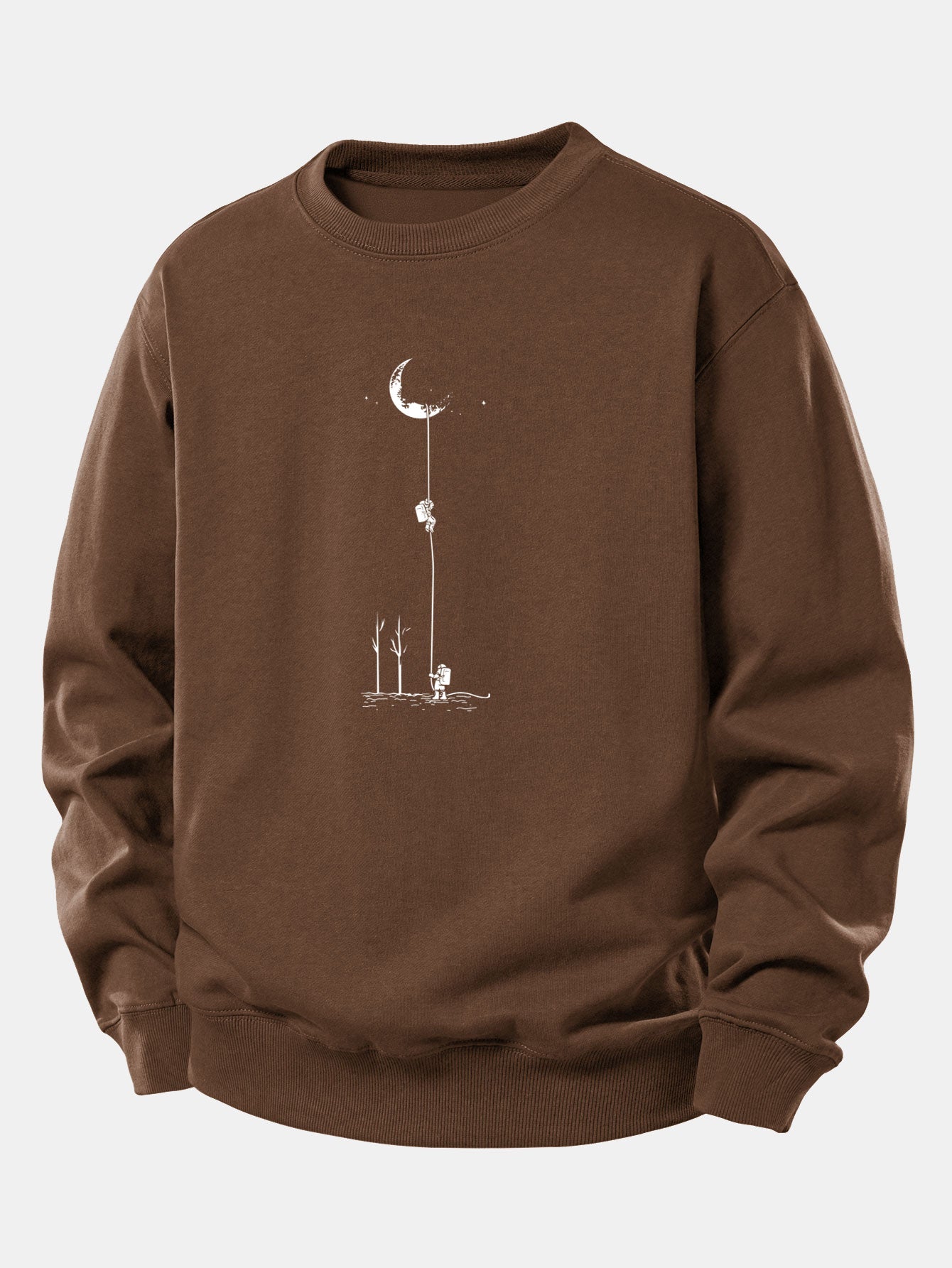 Lunar Astronaut Print Relax Fit Sweatshirt
