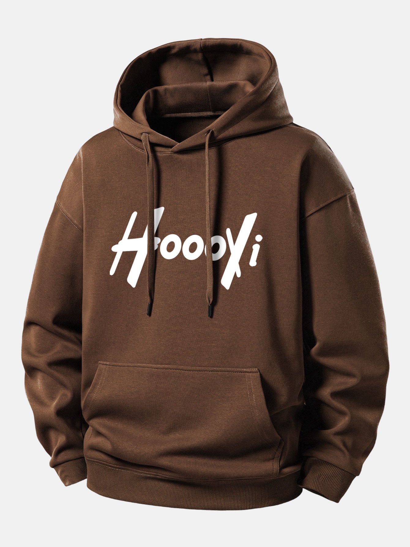 Hoooyi Print Relax Fit Hoodie