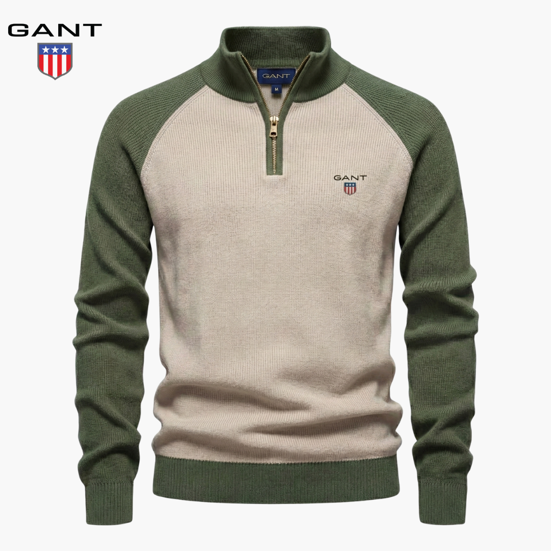 Refined Knit Half-Zip Sweater