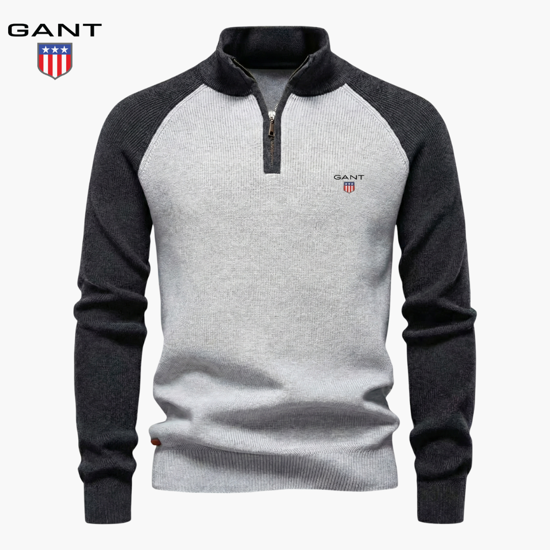 Refined Knit Half-Zip Sweater