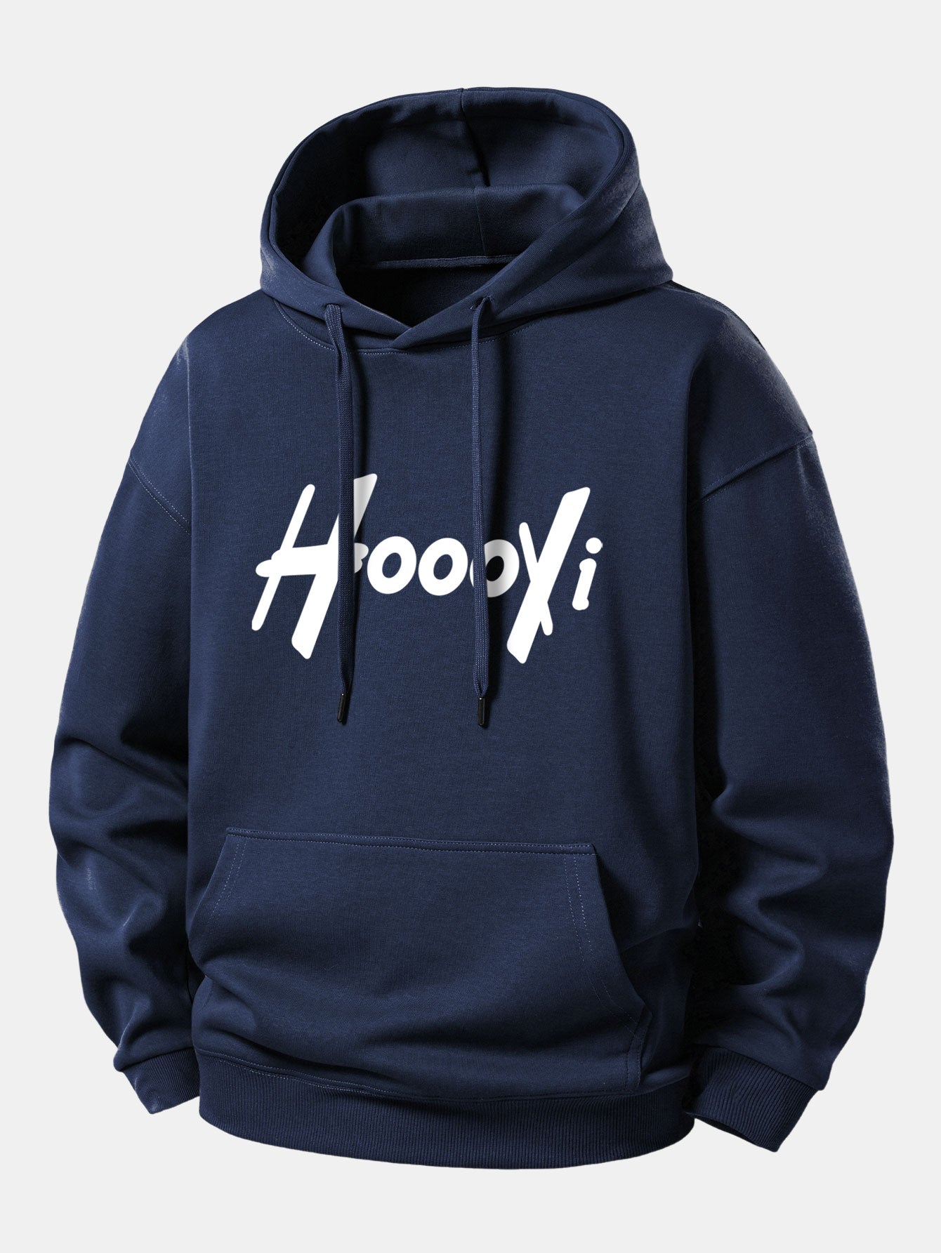 Hoooyi Print Relax Fit Hoodie