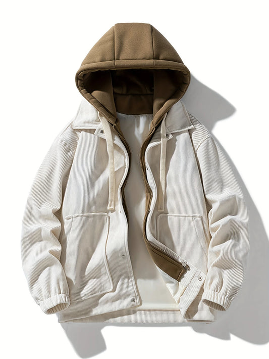Men's Vintage Industrial Hooded Jacket