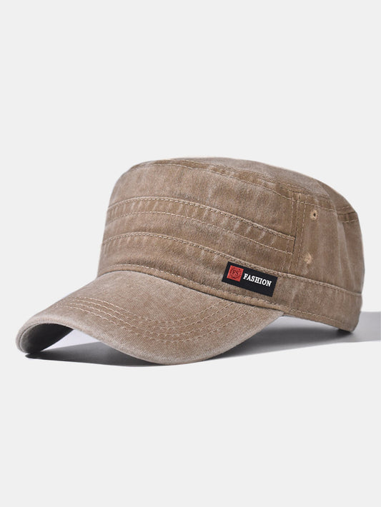 Fashionable Washed Distressed Flat Cap