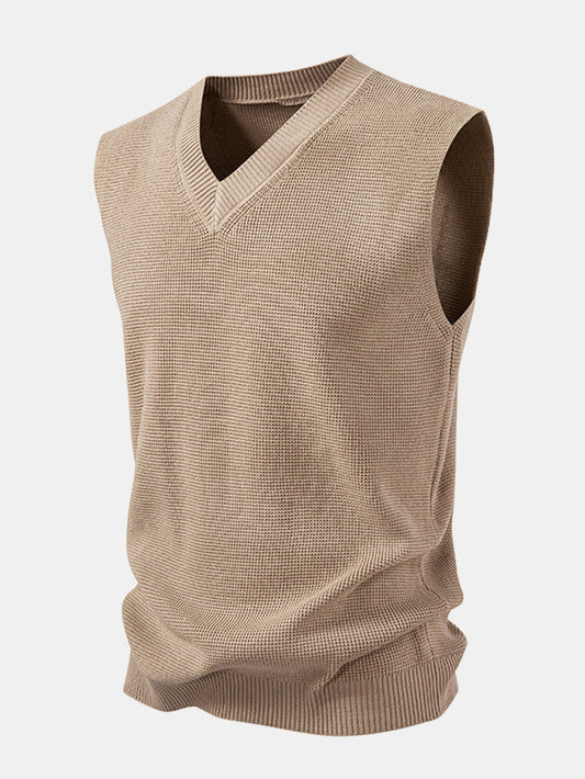 V-Neck Knit Vest