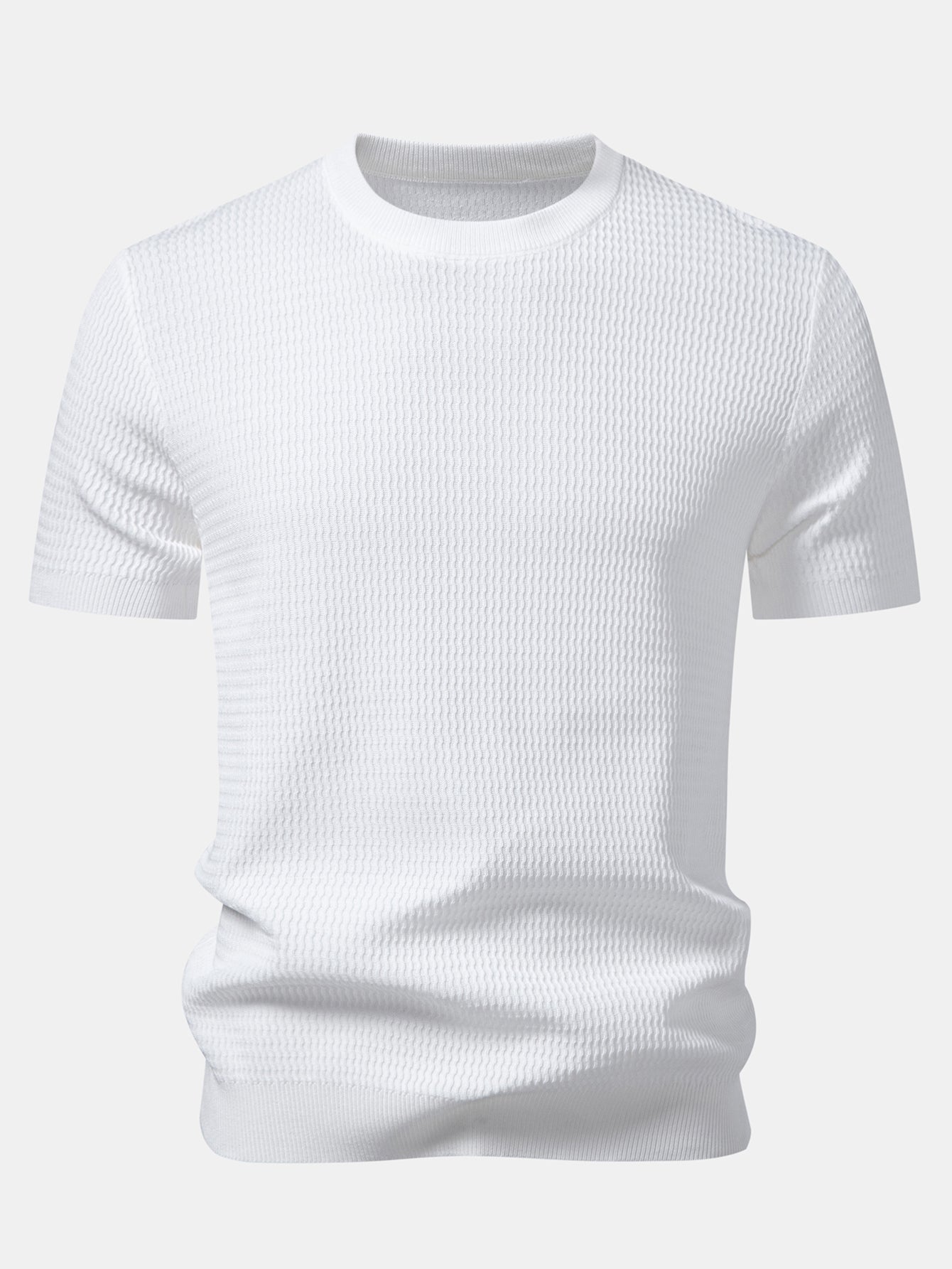 Textured Knit T-Shirt