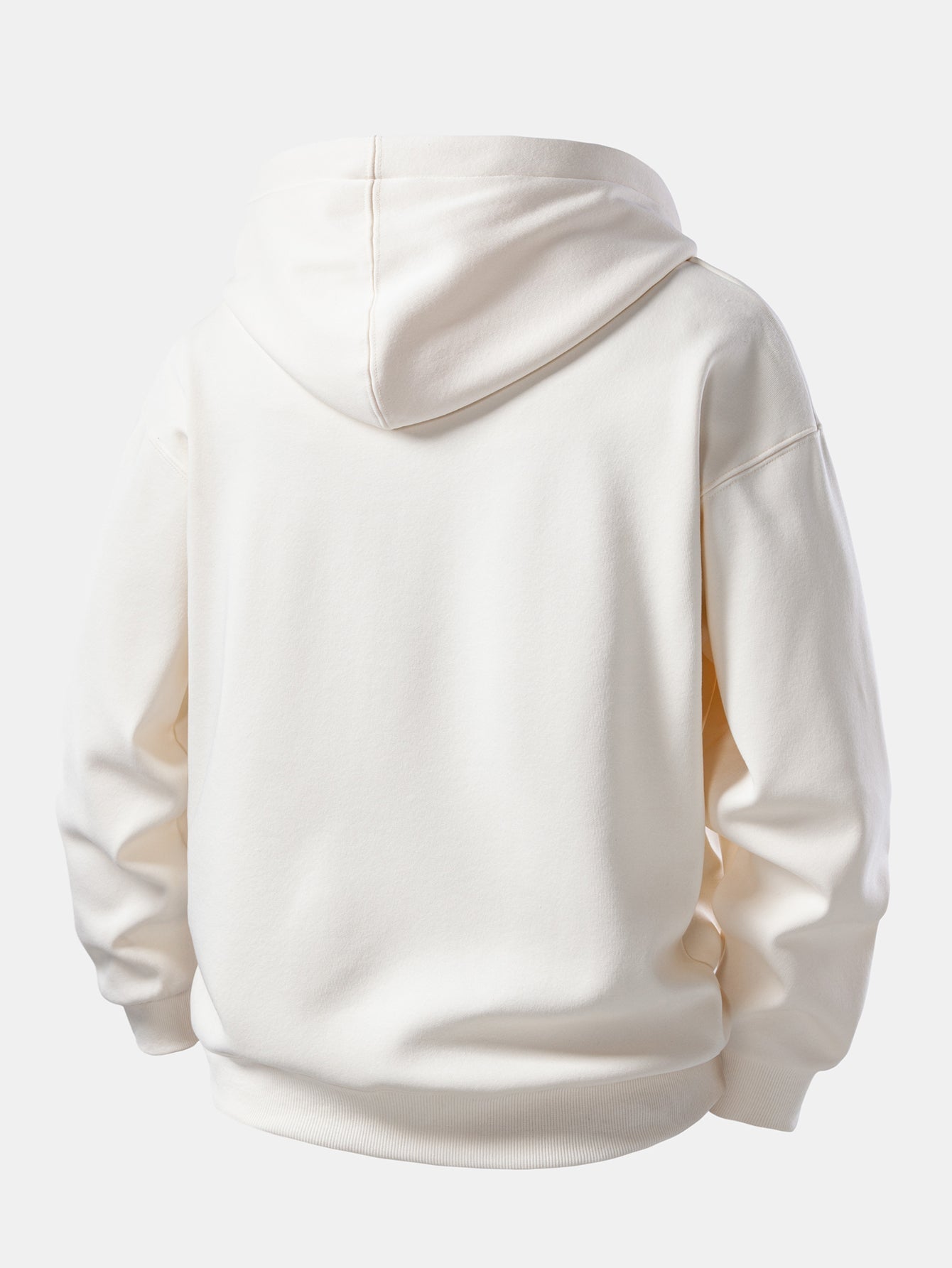 Heart Print Zip-Up Hoodie