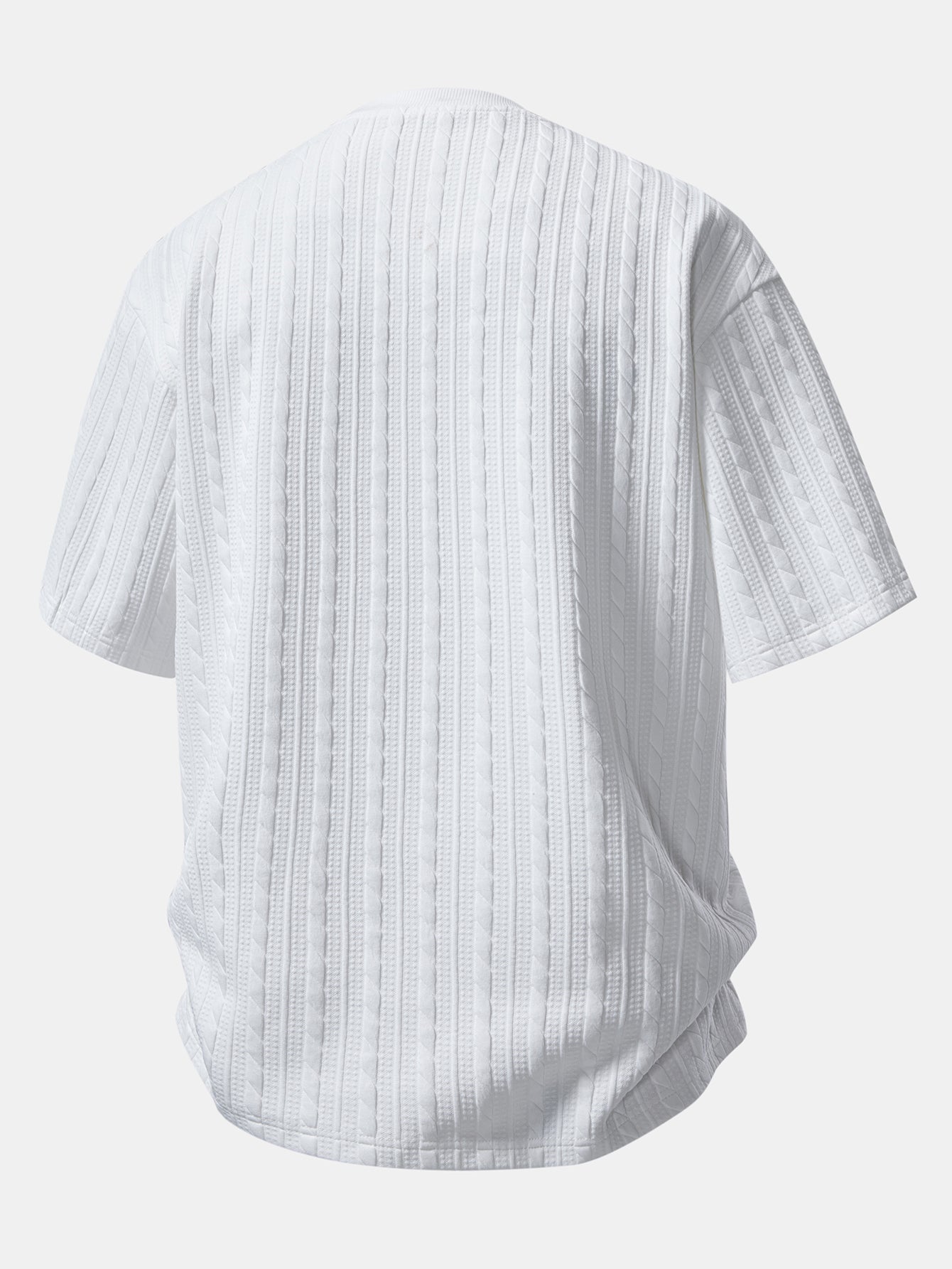 Relax Fit Twisted Jacquard T-Shirt