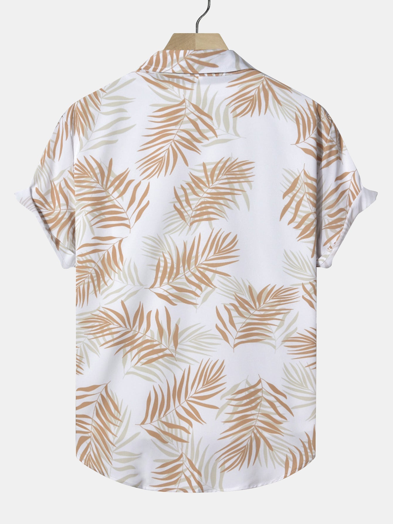 Leaf Print Button Up Shirt