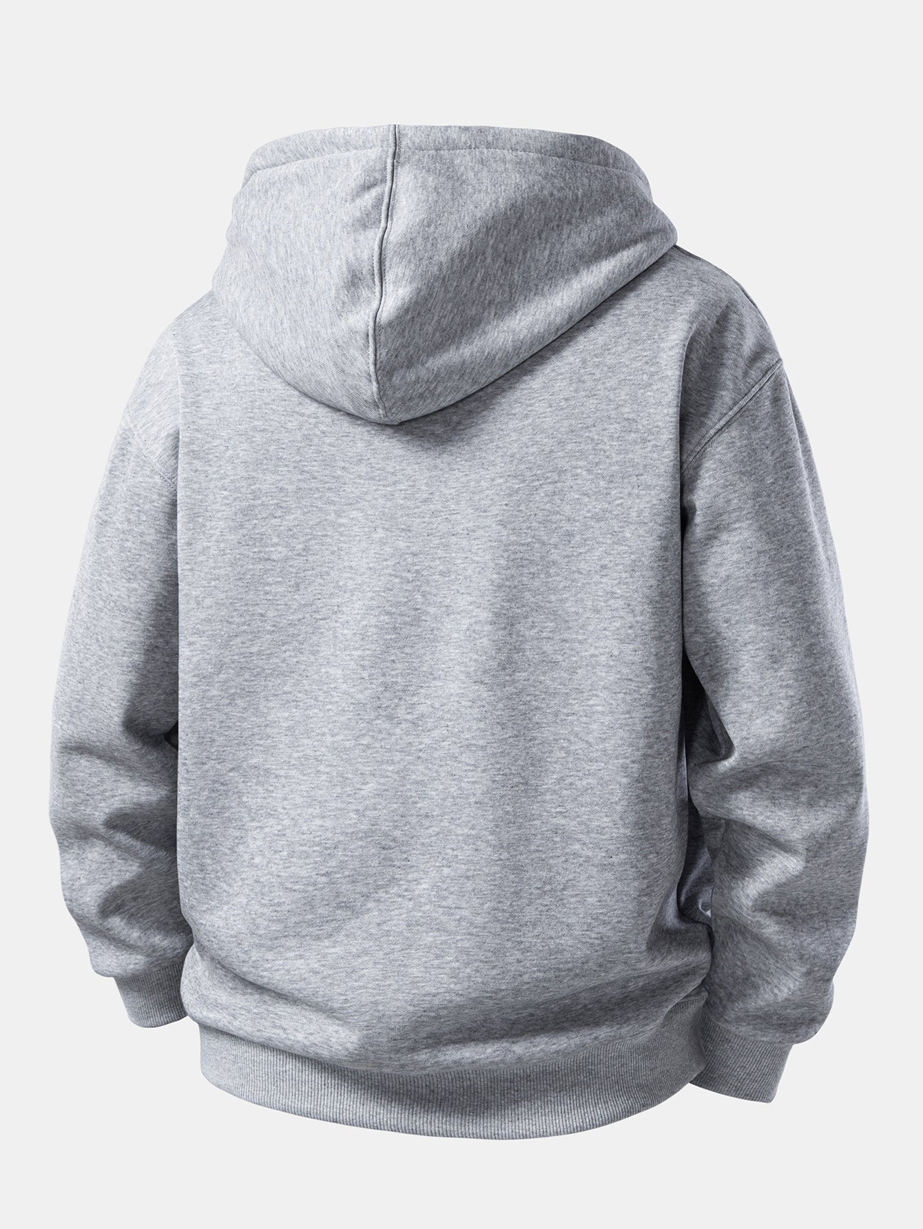 Emoji Duck Print Zip-Up Hoodie
