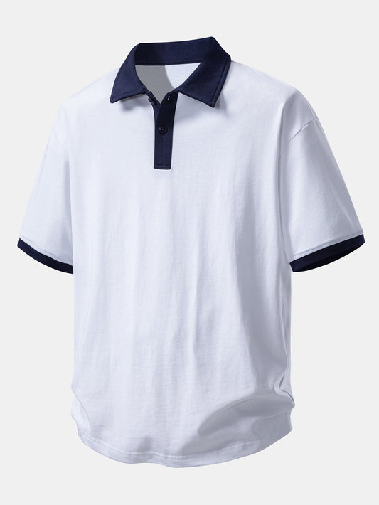 Relax Fit Contrast Cotton Polo