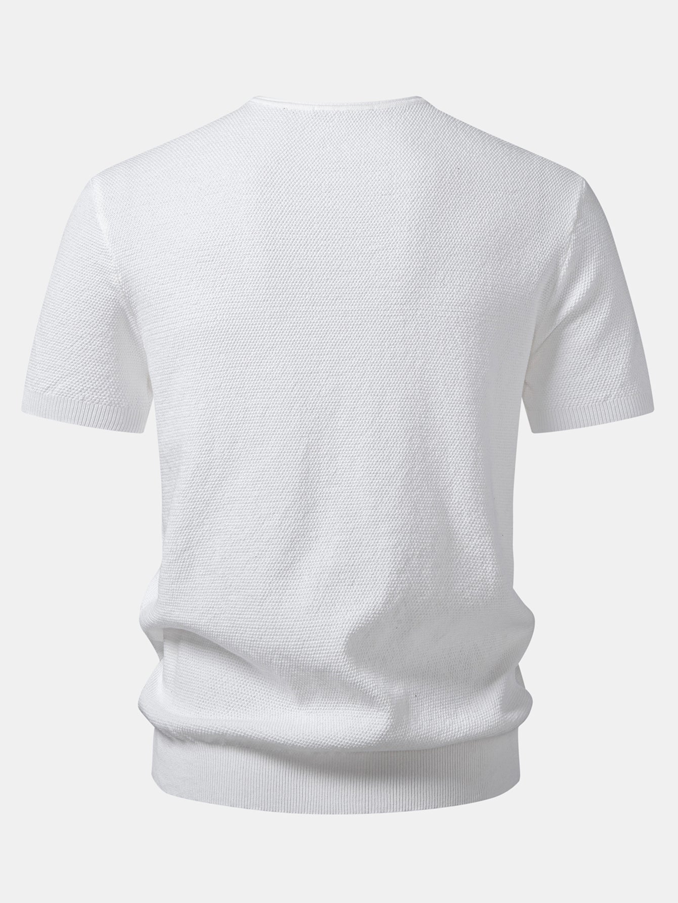 V-Neck Knit T-Shirt