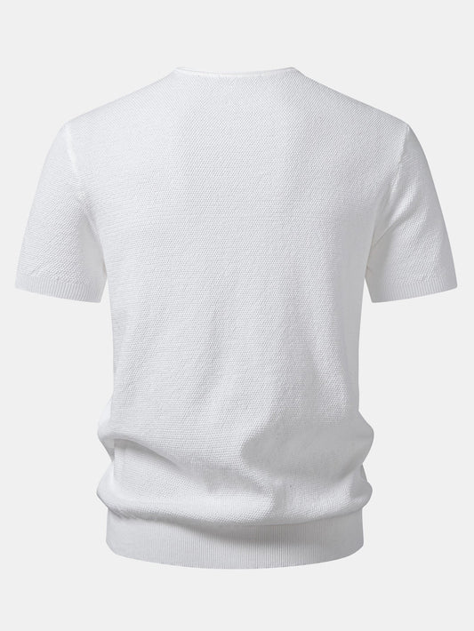V-Neck Knit T-Shirt