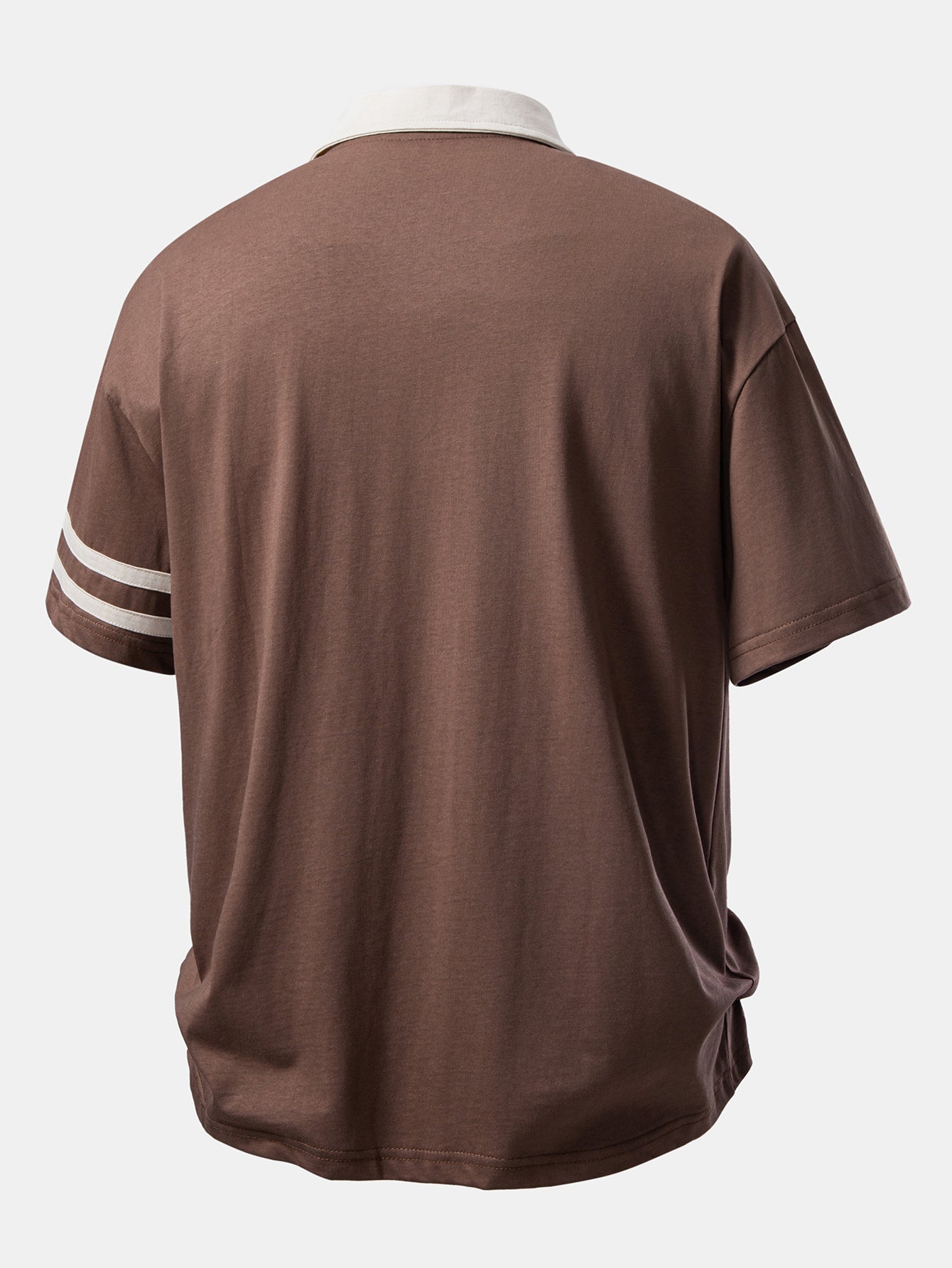 Relax Fit Milano Print Contrast Collar Polo Shirt