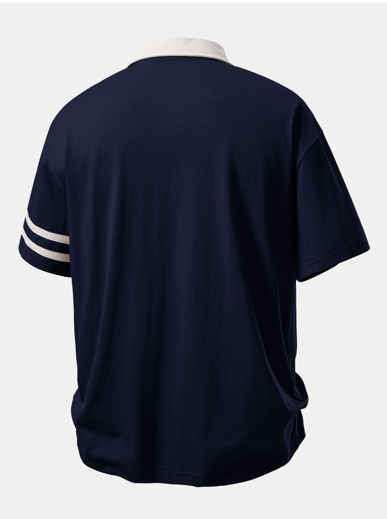 Relax Fit Vintage Car Print Contrast Collar Polo Shirt