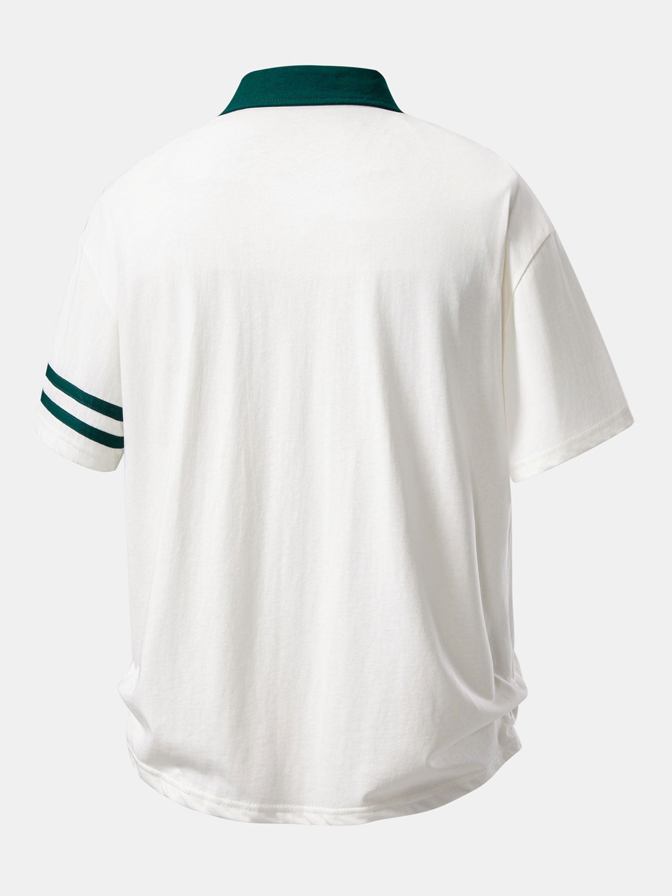 Relax Fit Milano Print Contrast Collar Polo Shirt