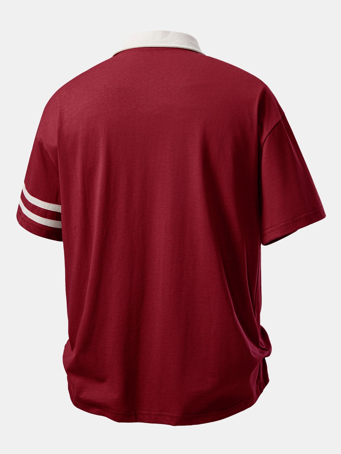 Relax Fit Milano Print Contrast Collar Polo Shirt