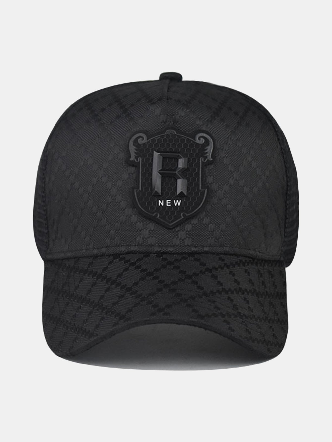 Mesh Breathable R Patch Trucker Cap