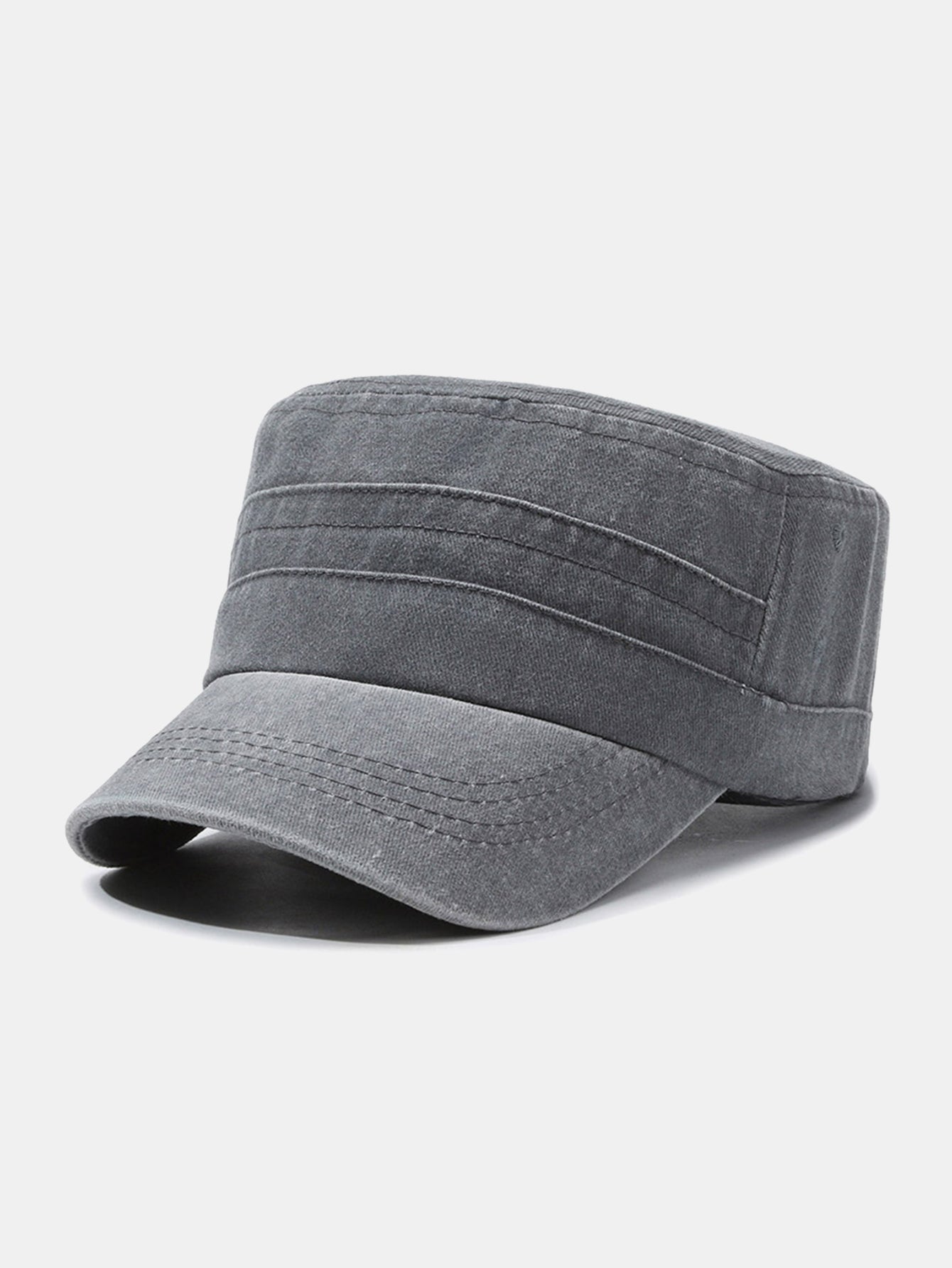 Fashionable Washed Distressed Flat Cap
