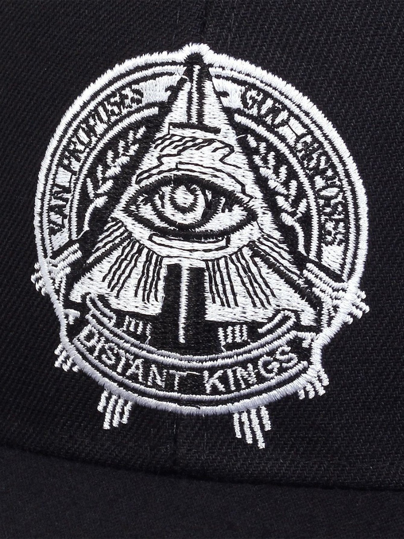 Eye Of God Embroidered Flat-brimmed Hat