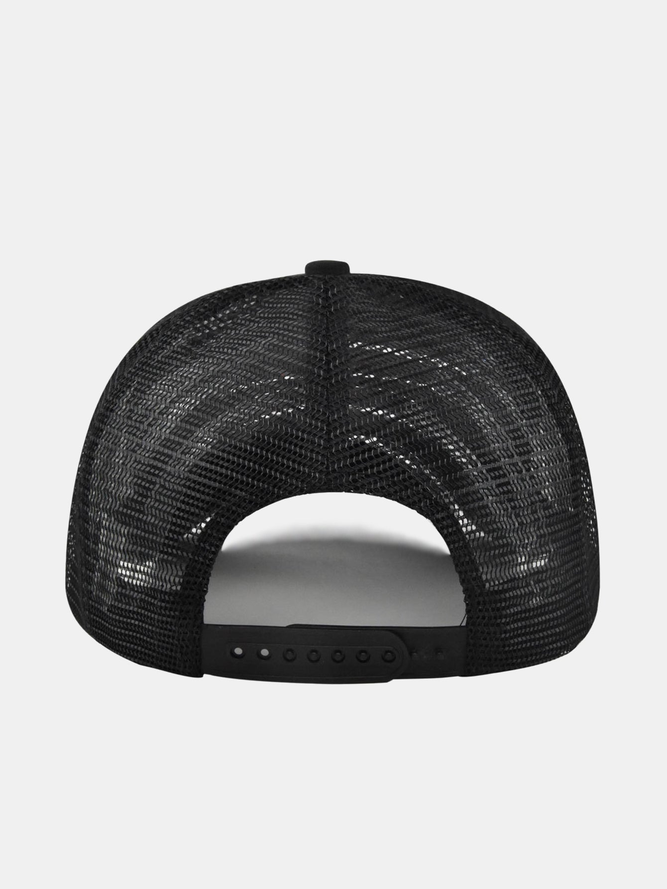 Fish-shaped Logo Truck Hat With Breathable Mesh Back Hood