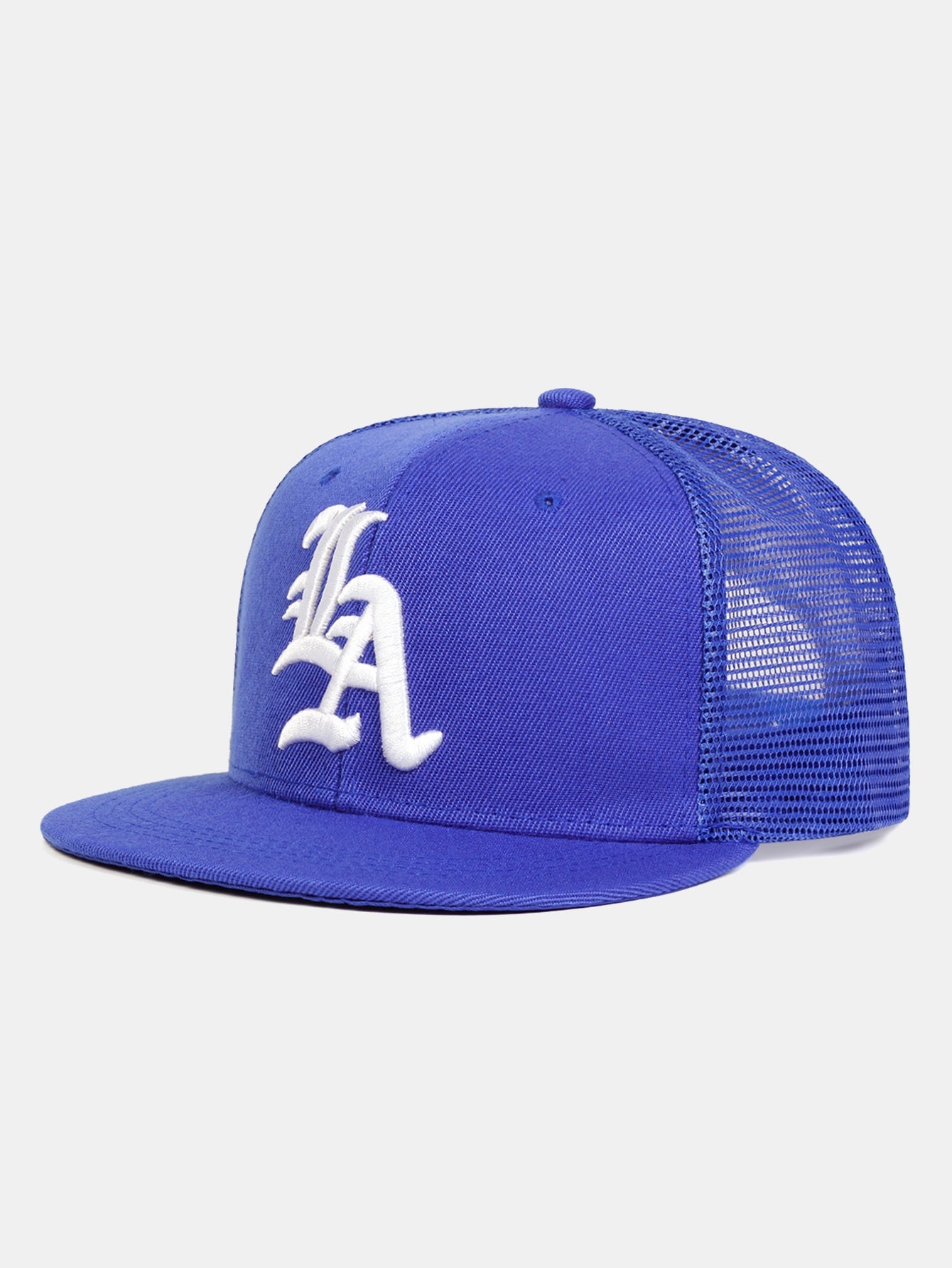 Adjustable Truck Driver Hat With LA Letter Embroidery