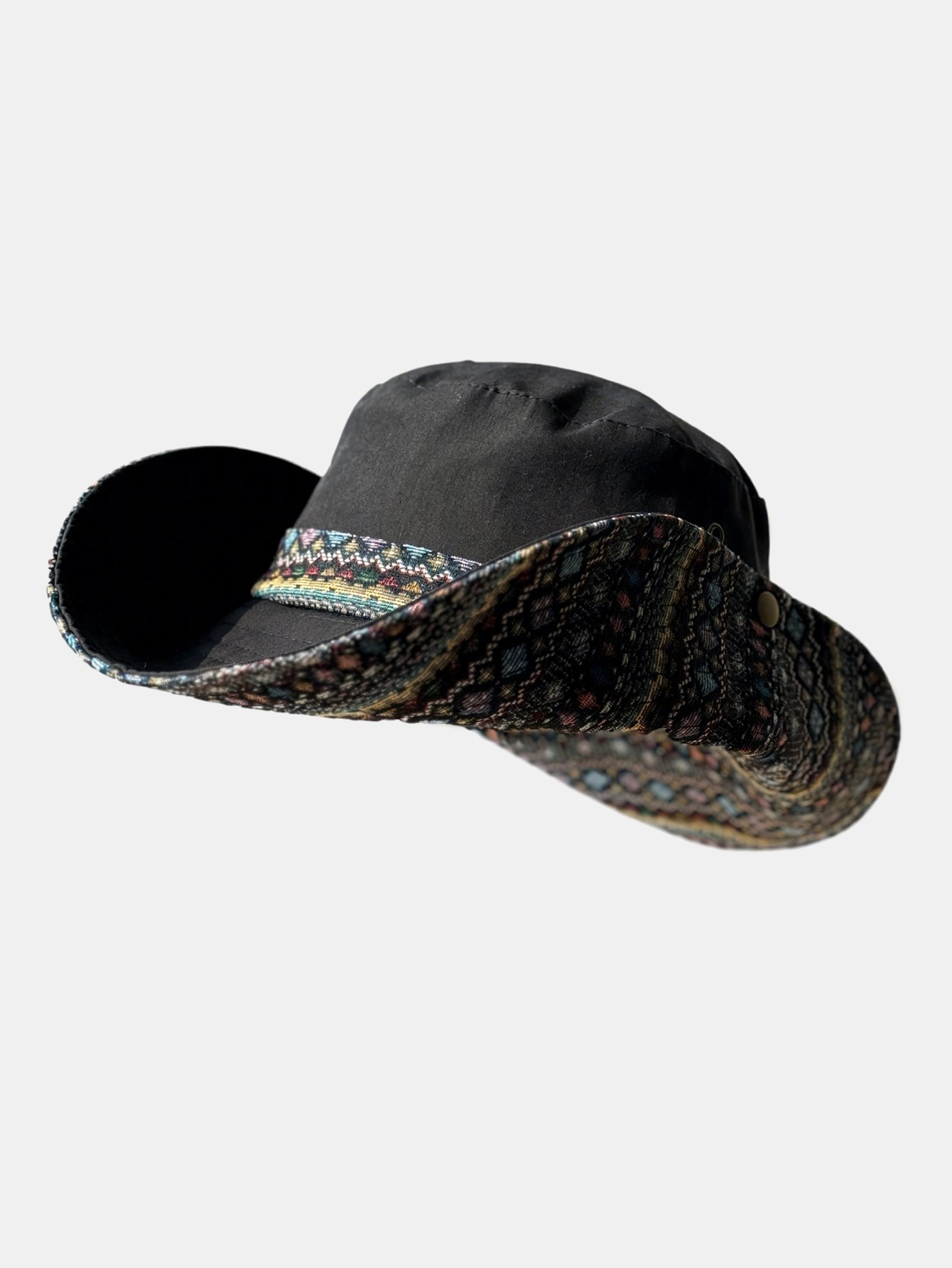 Bohemian-Style Embroidered Sun Hat - Ideal For Music Festivals And Outdoor Wear