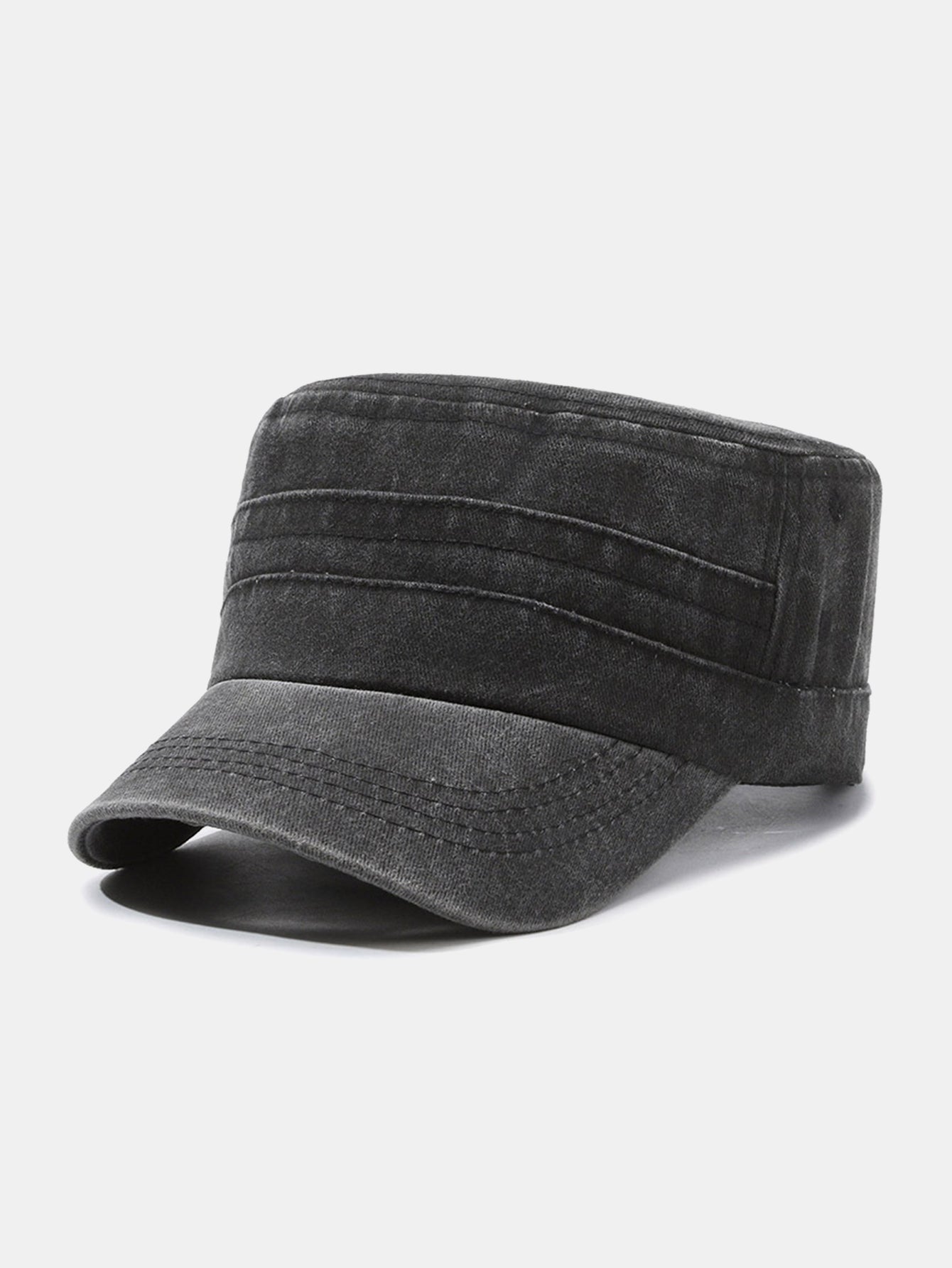 Fashionable Washed Distressed Flat Cap