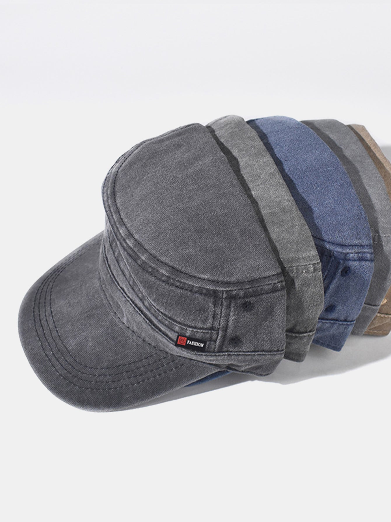 Fashionable Washed Distressed Flat Cap